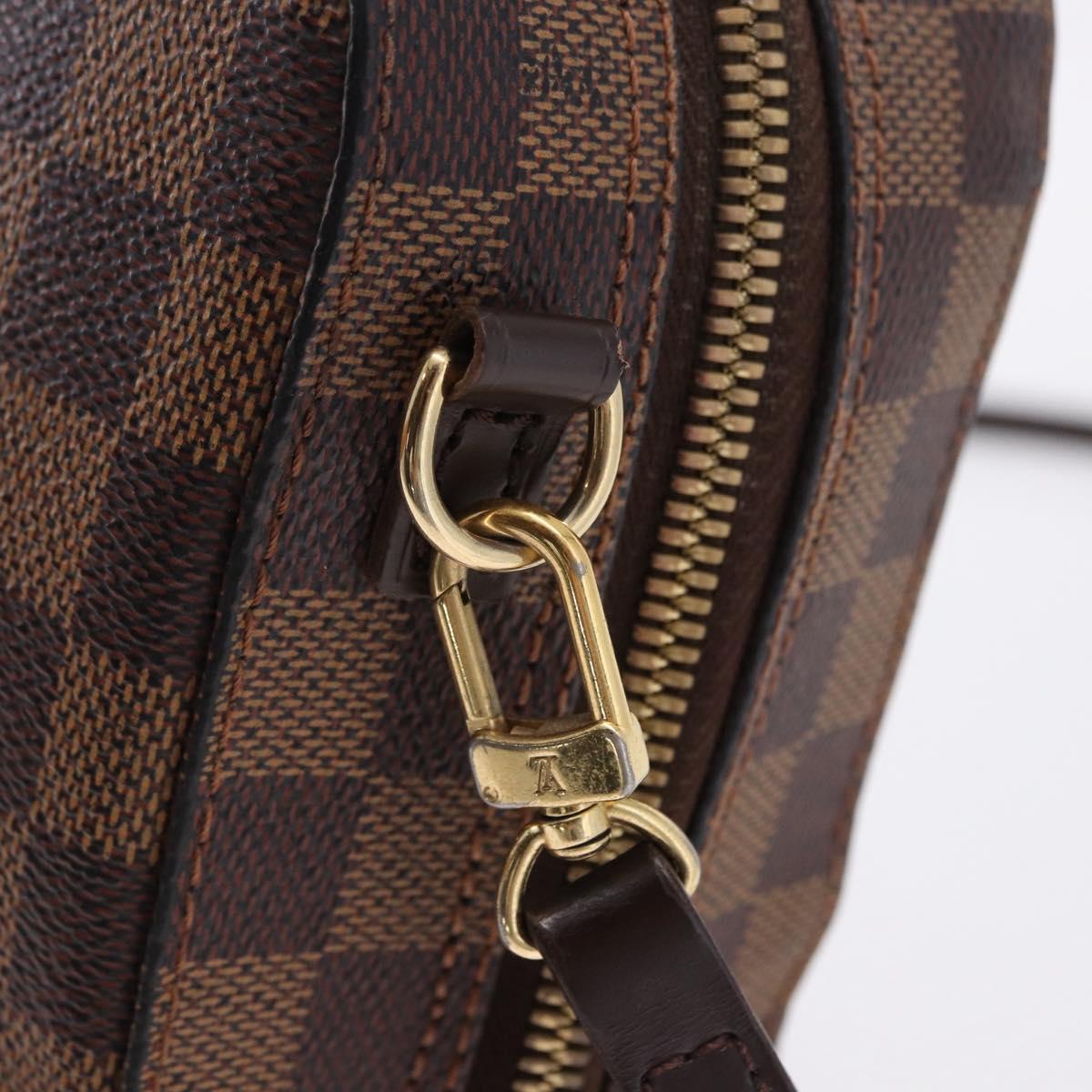 LOUIS VUITTON Damier Ebene Spontini Hand Bag SPO 2way M47500 LV Auth 198866A