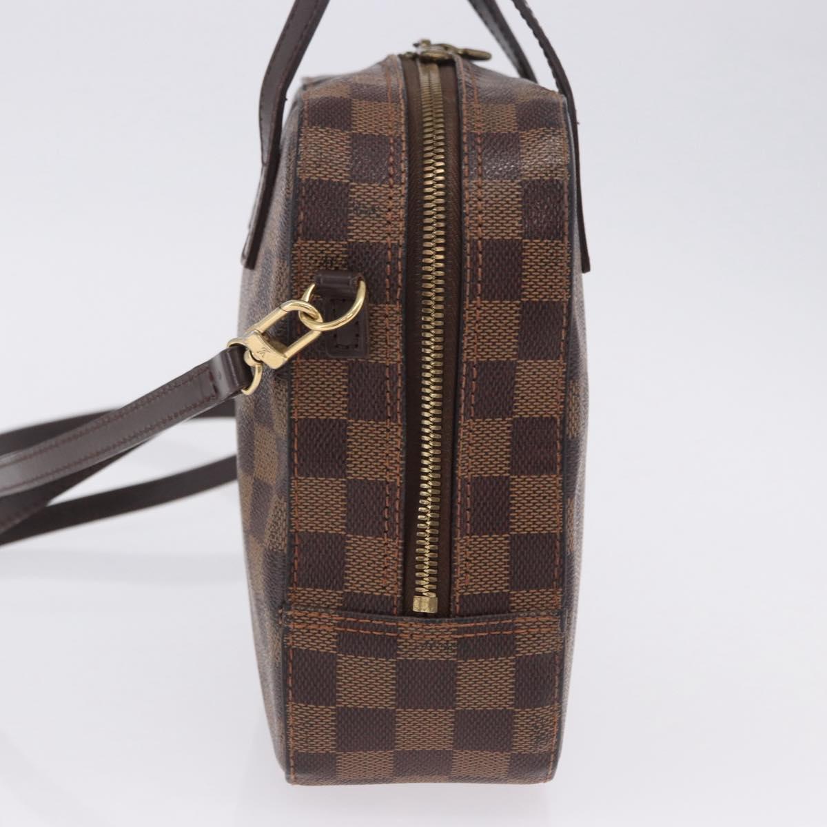 LOUIS VUITTON Damier Ebene Spontini Hand Bag SPO 2way M47500 LV Auth 198866A
