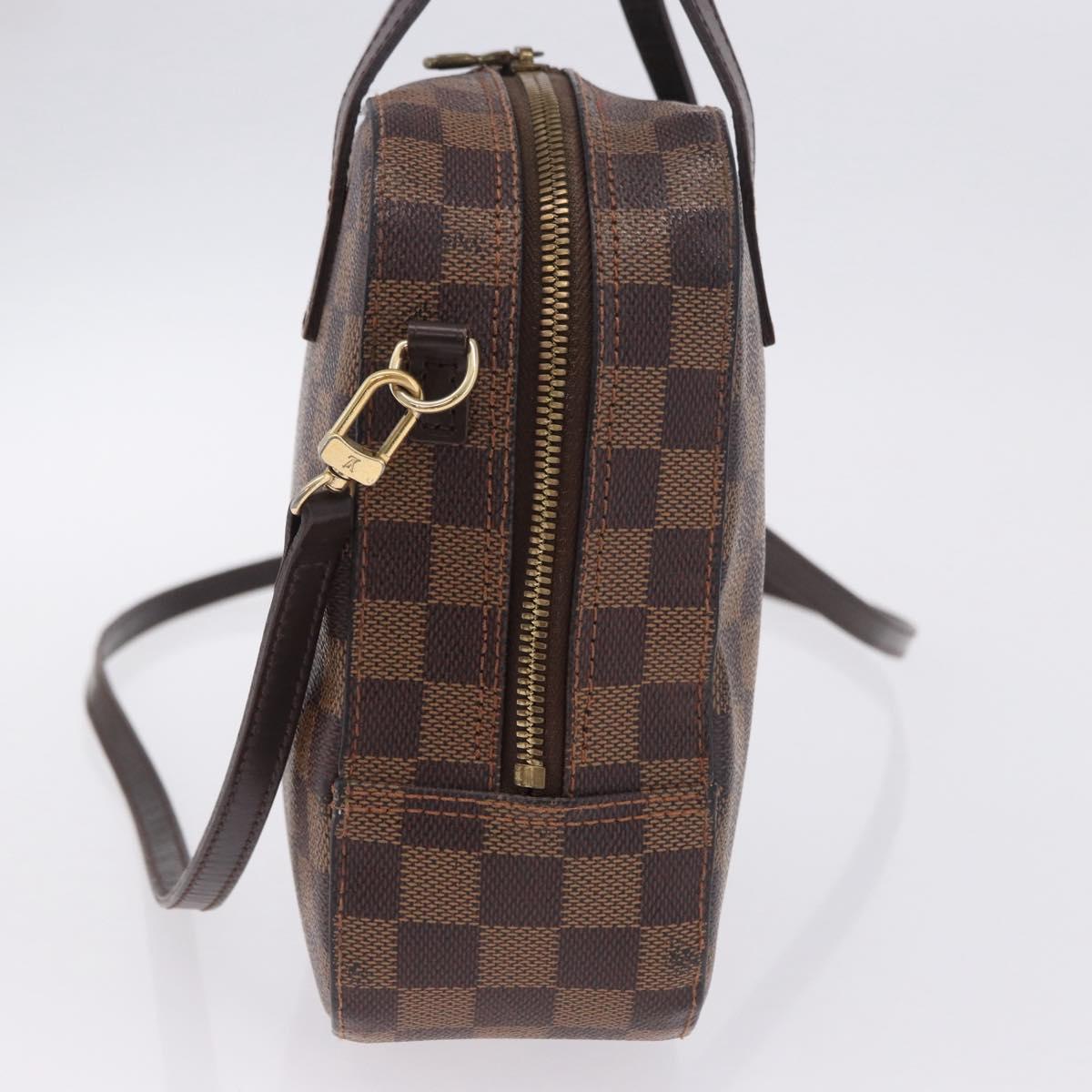 LOUIS VUITTON Damier Ebene Spontini Hand Bag SPO 2way M47500 LV Auth 198866A