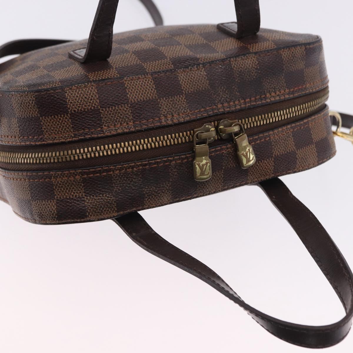 LOUIS VUITTON Damier Ebene Spontini Hand Bag SPO 2way M47500 LV Auth 198866A