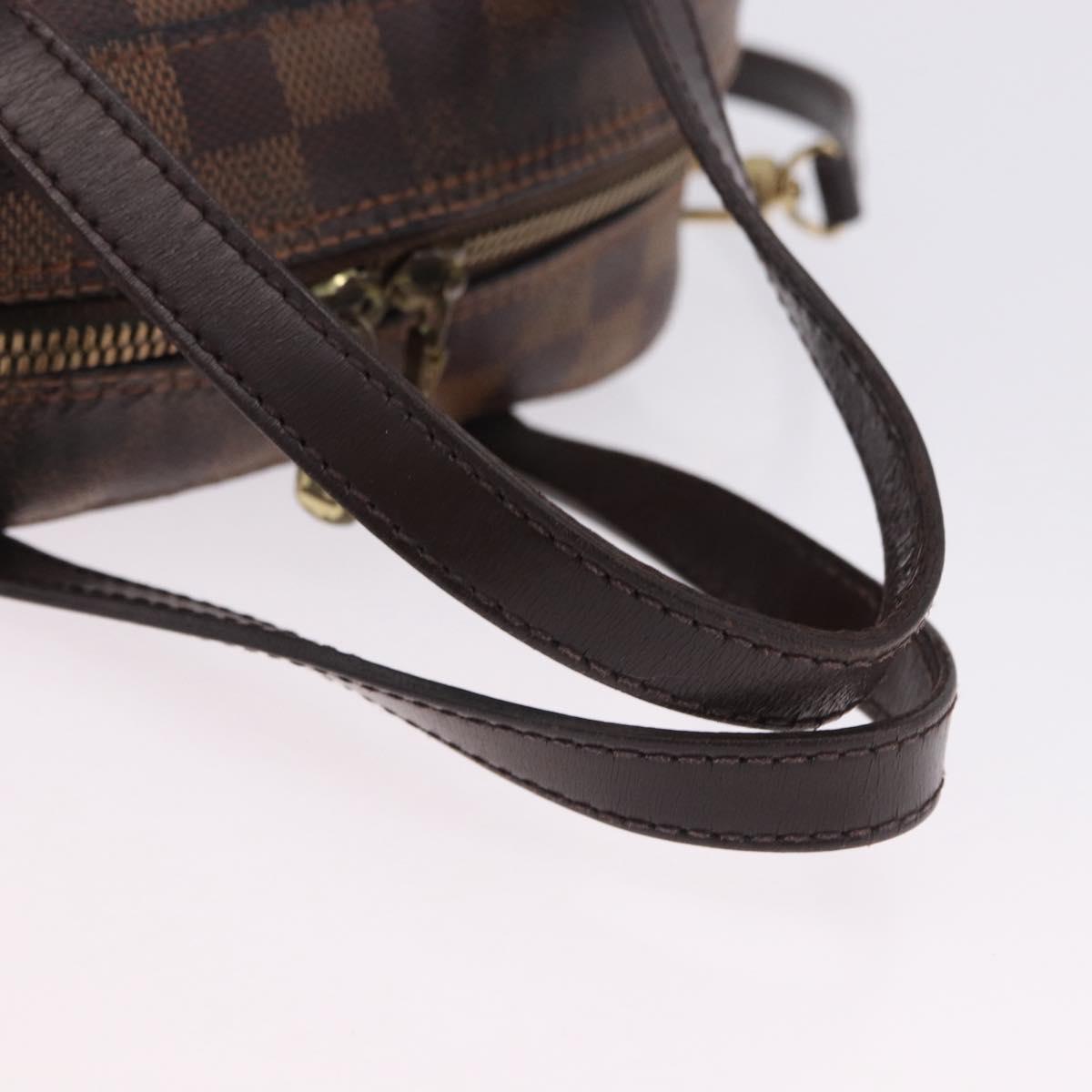 LOUIS VUITTON Damier Ebene Spontini Hand Bag SPO 2way M47500 LV Auth 198866A
