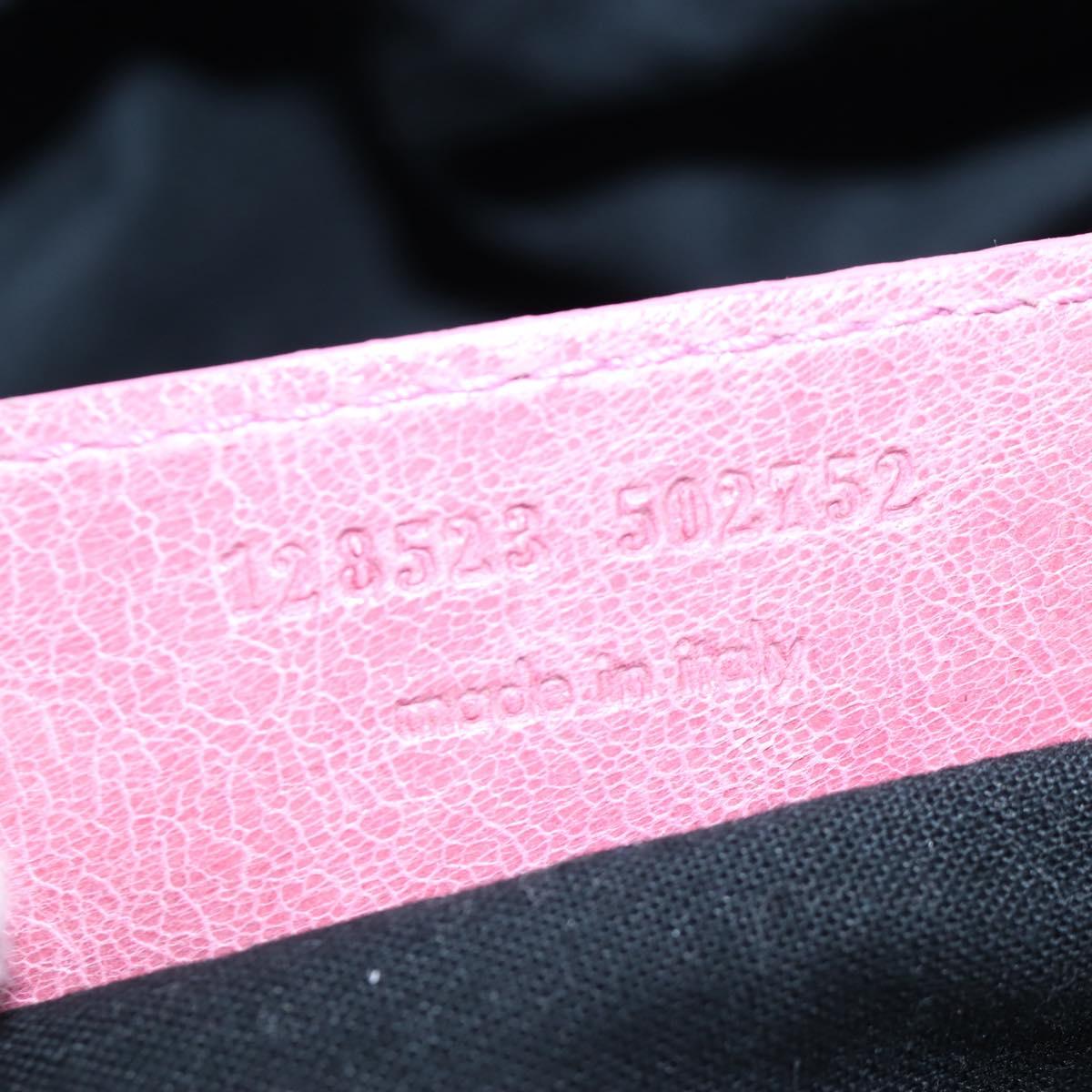 BALENCIAGA Zazigi Hand Bag Leather 2way Pink 128523 Auth 198882V