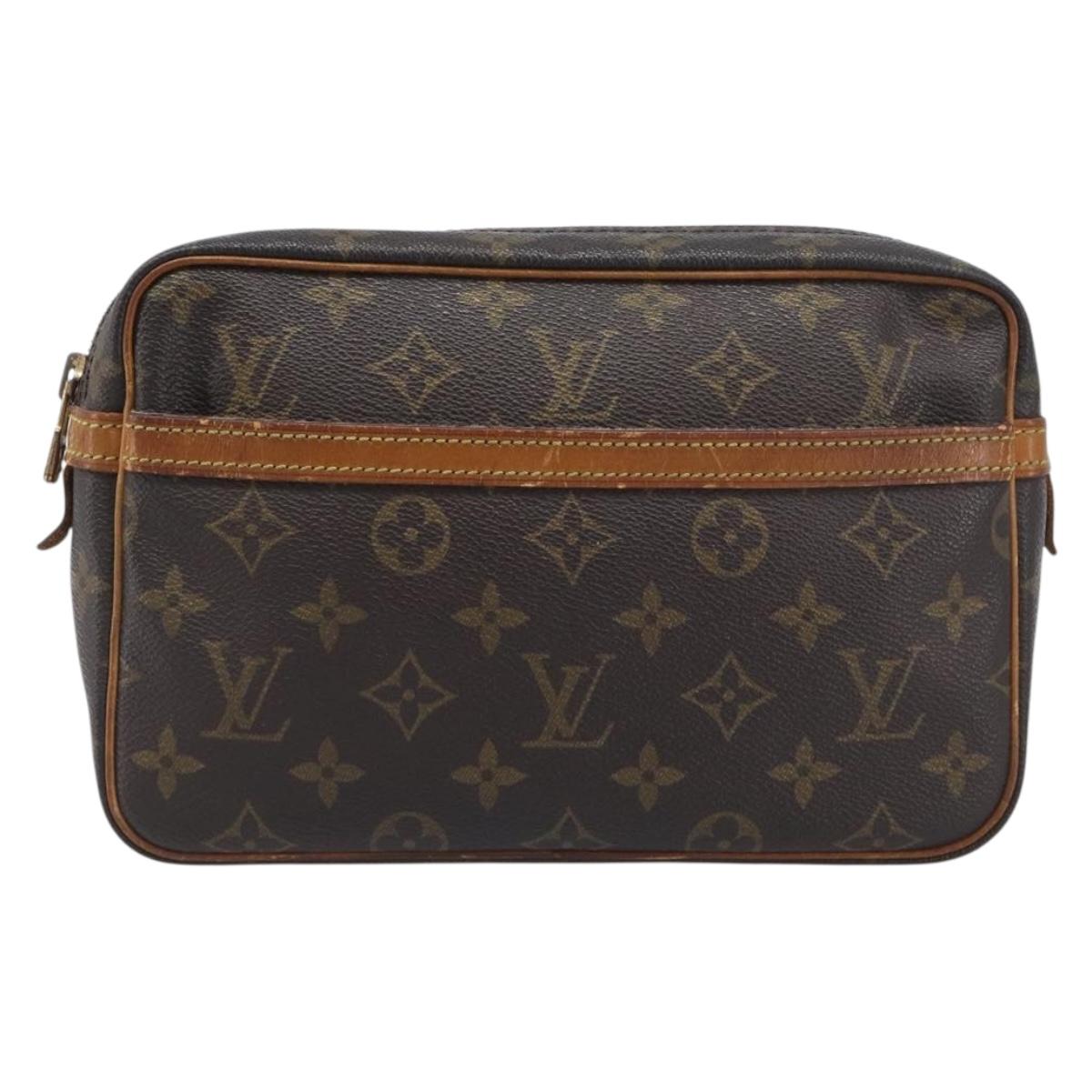 LOUIS VUITTON Monogram Compiegne 23 Clutch Bag M51847 LV Auth 198903