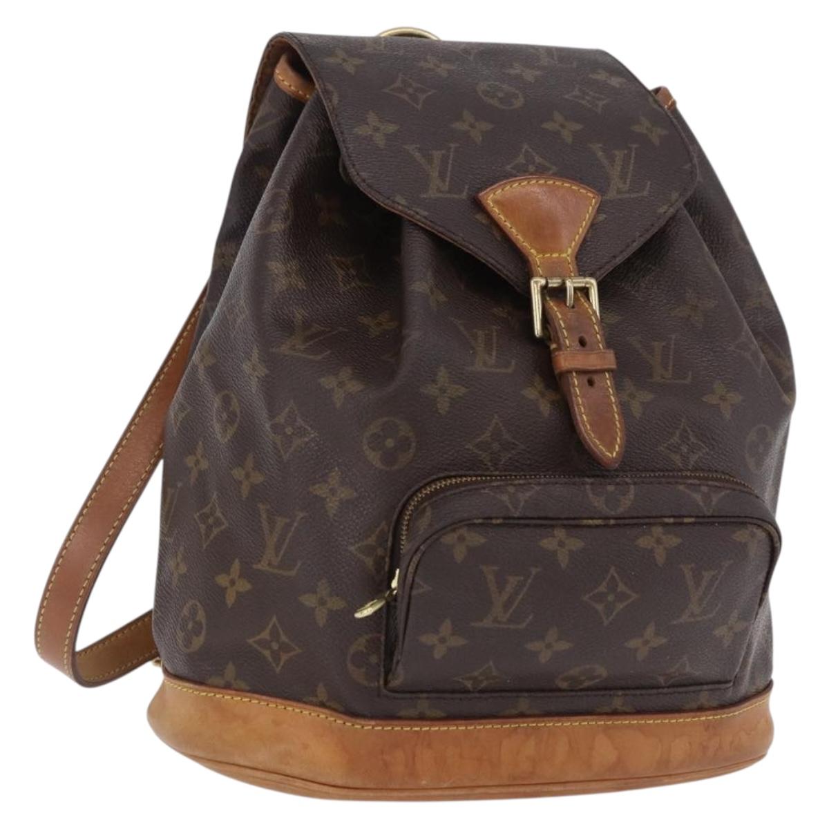 LOUIS VUITTON Monogram Montsouris MM Backpack M51136 LV Auth 198904