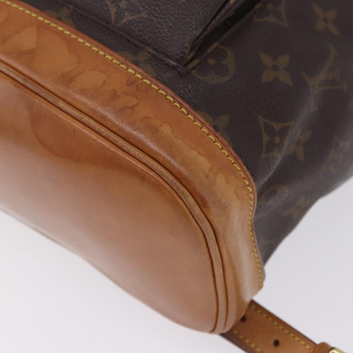 LOUIS VUITTON Monogram Montsouris MM Backpack M51136 LV Auth 198904