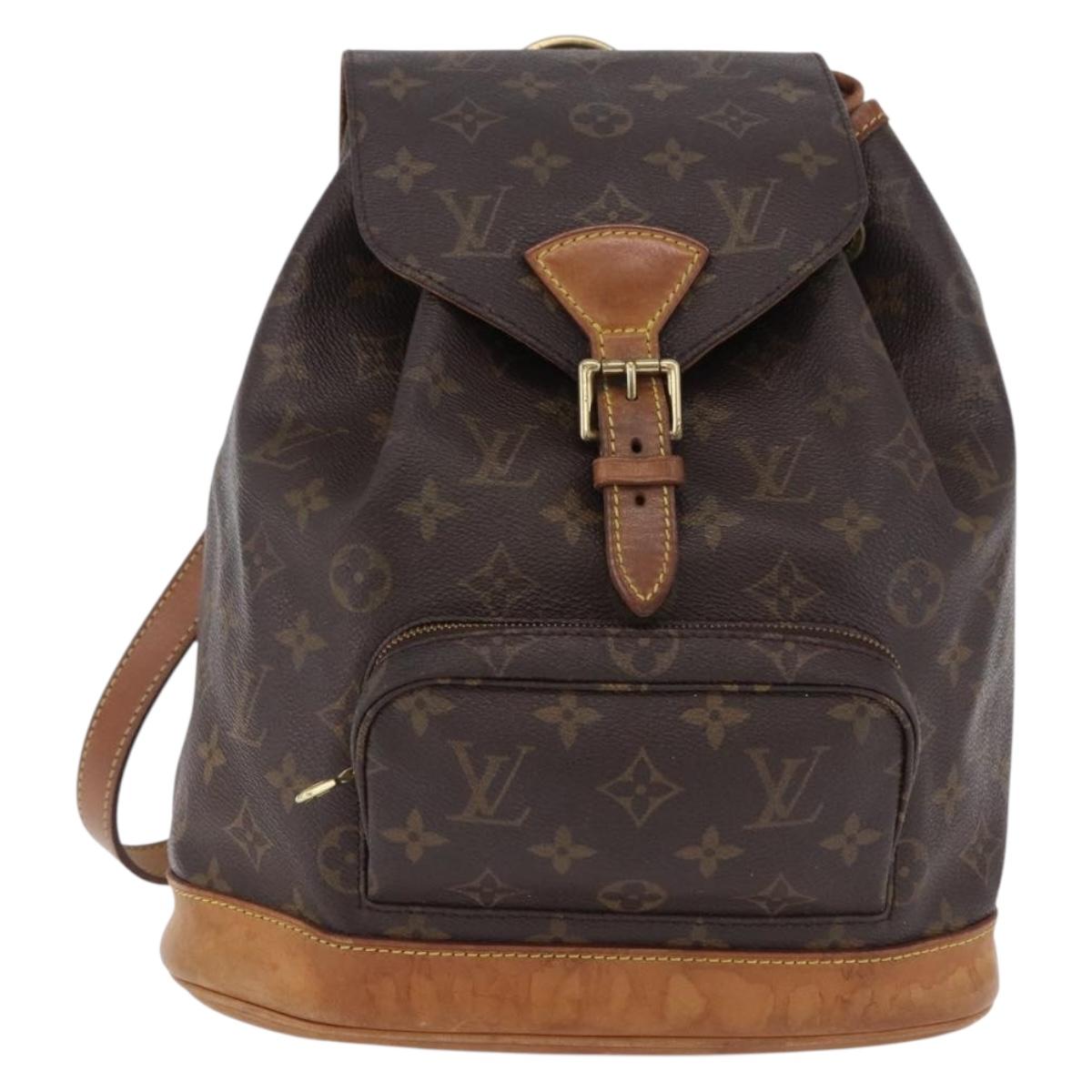 LOUIS VUITTON Monogram Montsouris MM Backpack M51136 LV Auth 198904