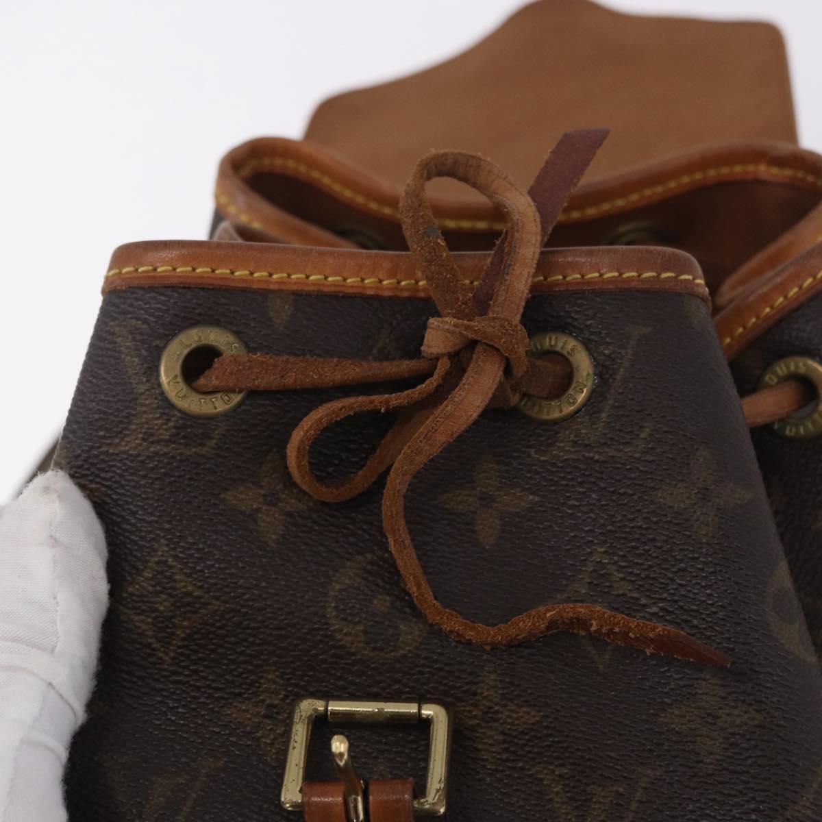 LOUIS VUITTON Monogram Montsouris MM Backpack M51136 LV Auth 198904