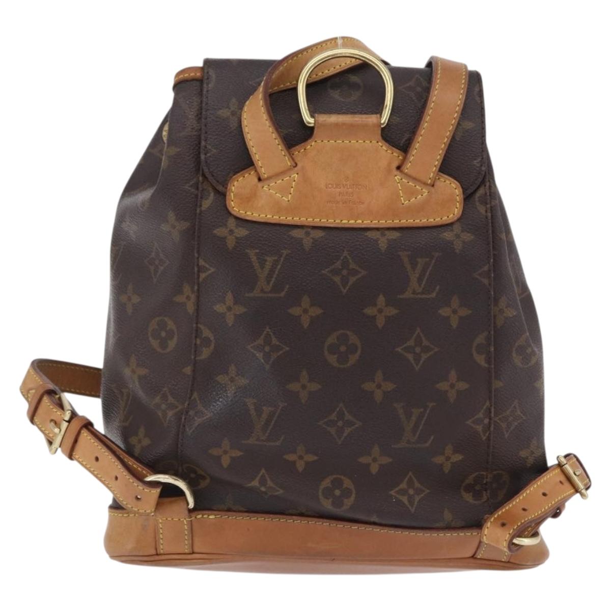 LOUIS VUITTON Monogram Montsouris MM Backpack M51136 LV Auth 198904