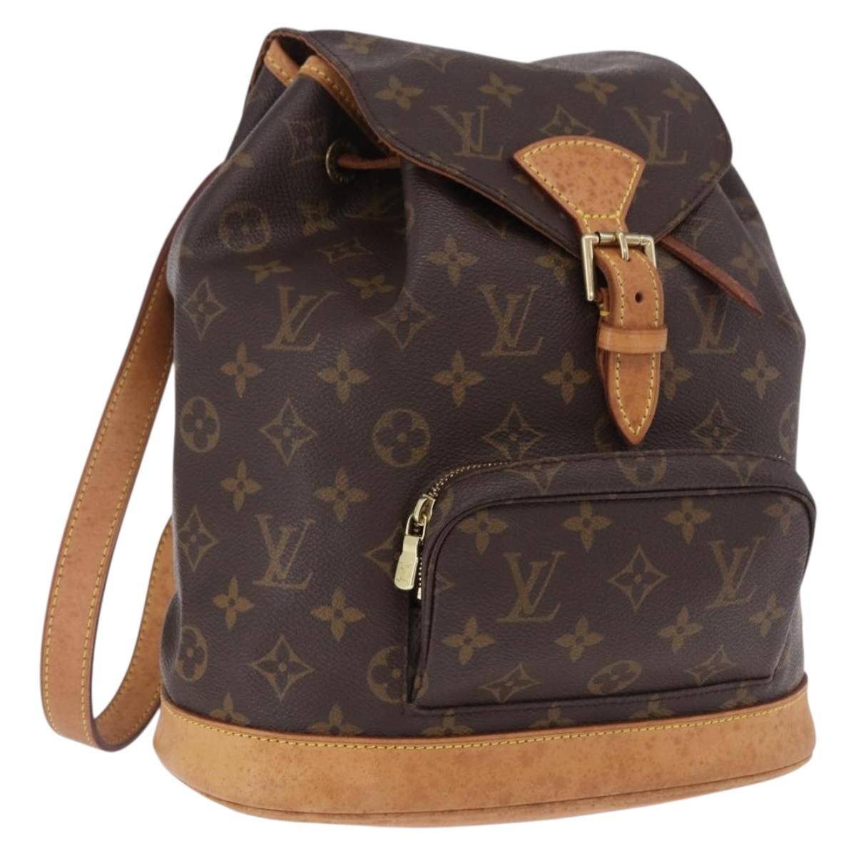 LOUIS VUITTON Monogram Montsouris MM Backpack M51136 LV Auth 198905