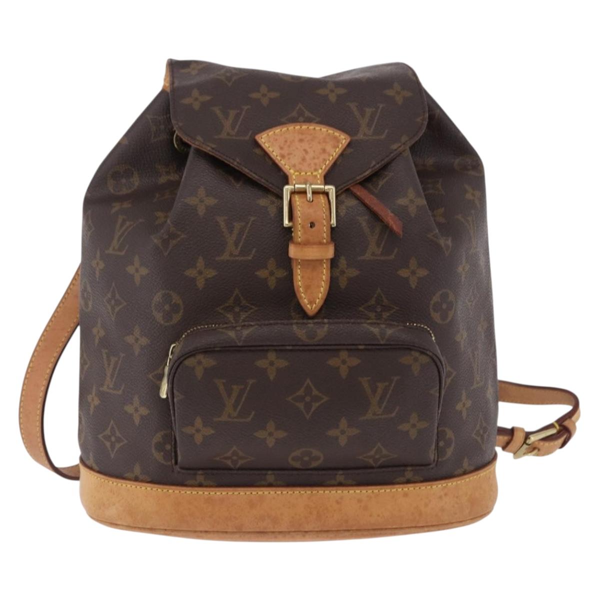 LOUIS VUITTON Monogram Montsouris MM Backpack M51136 LV Auth 198905