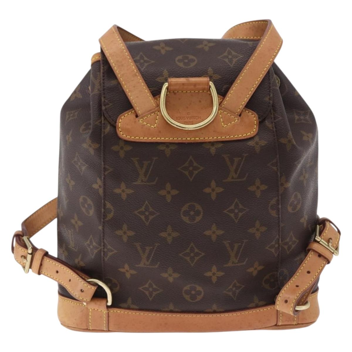 LOUIS VUITTON Monogram Montsouris MM Backpack M51136 LV Auth 198905