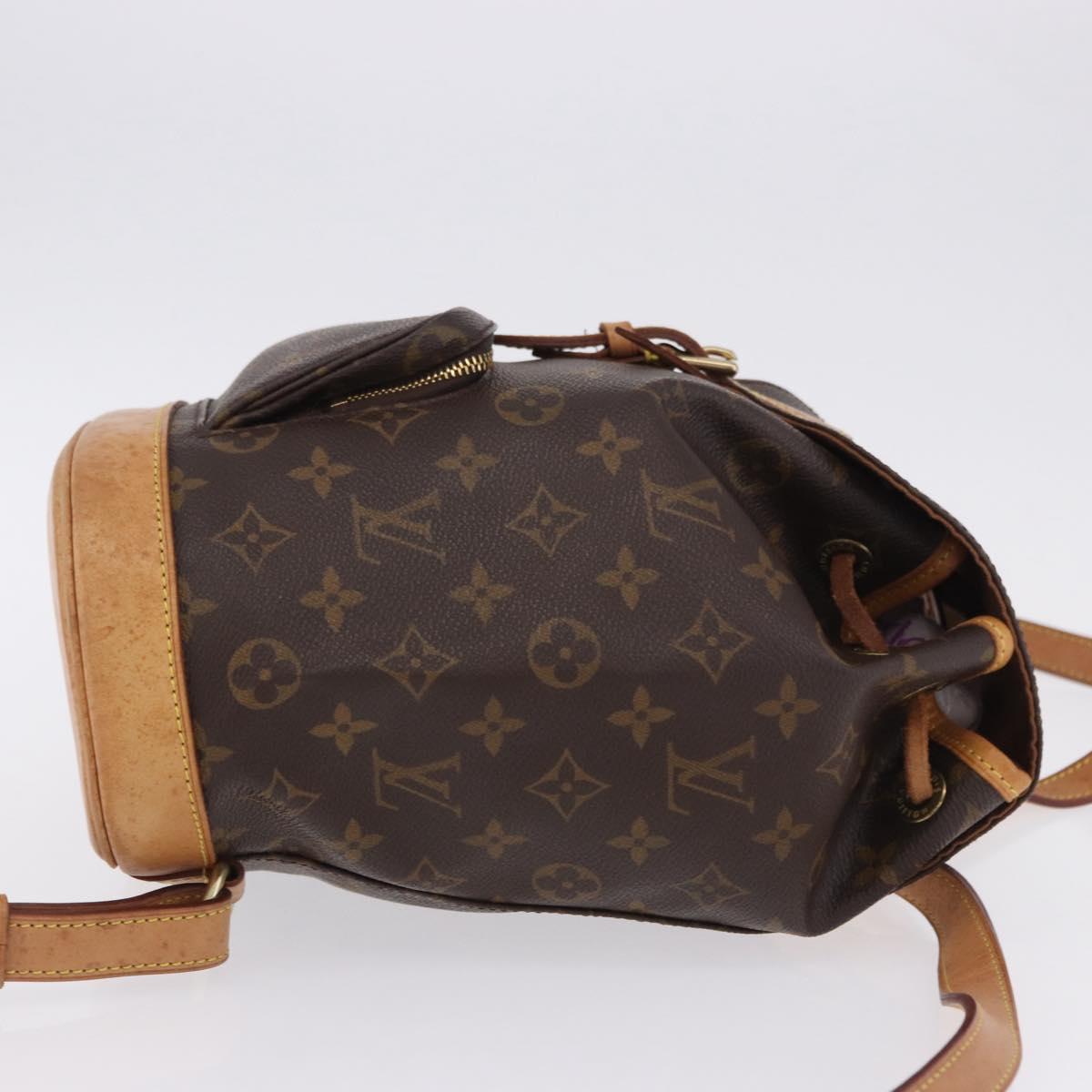 LOUIS VUITTON Monogram Montsouris MM Backpack M51136 LV Auth 198905