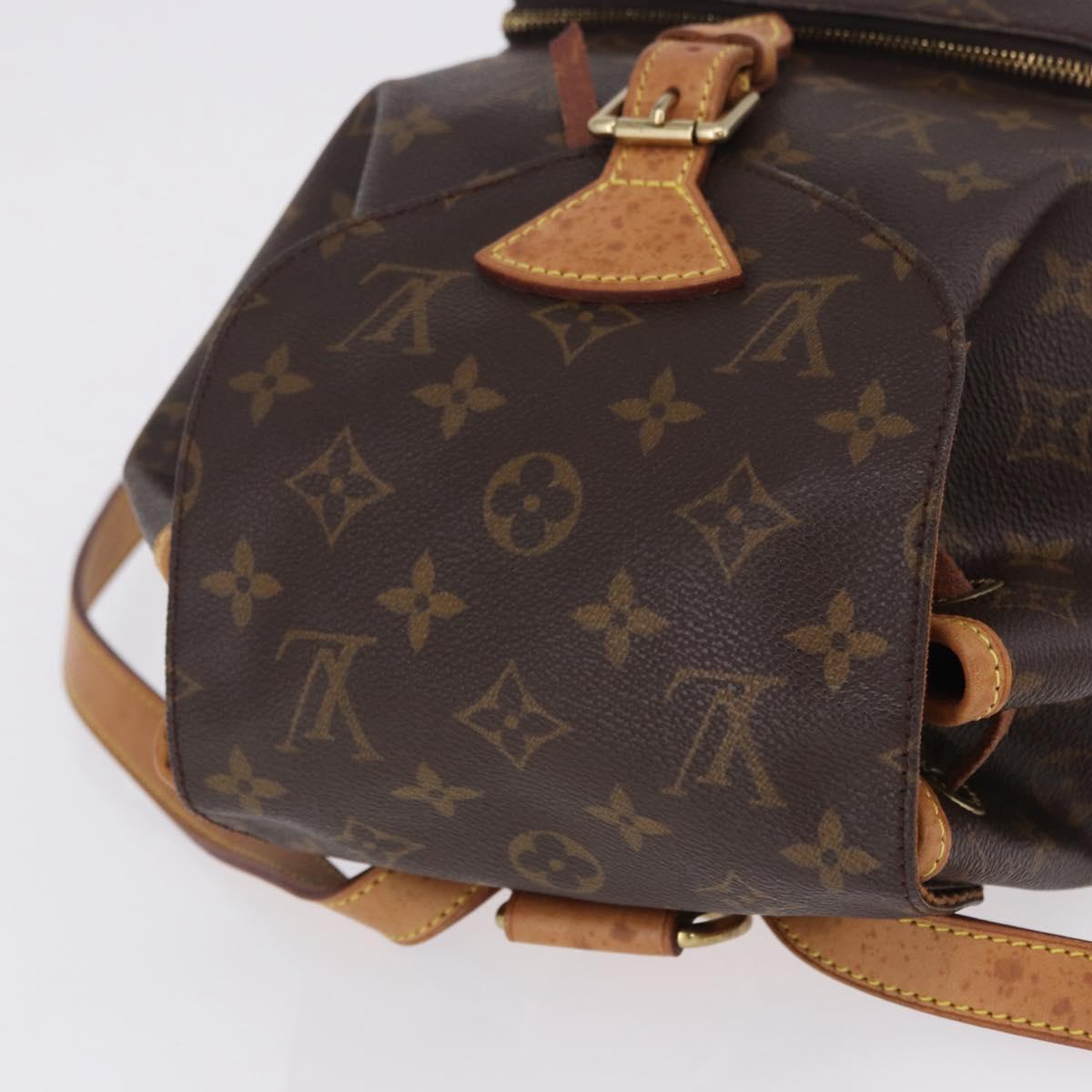LOUIS VUITTON Monogram Montsouris MM Backpack M51136 LV Auth 198905
