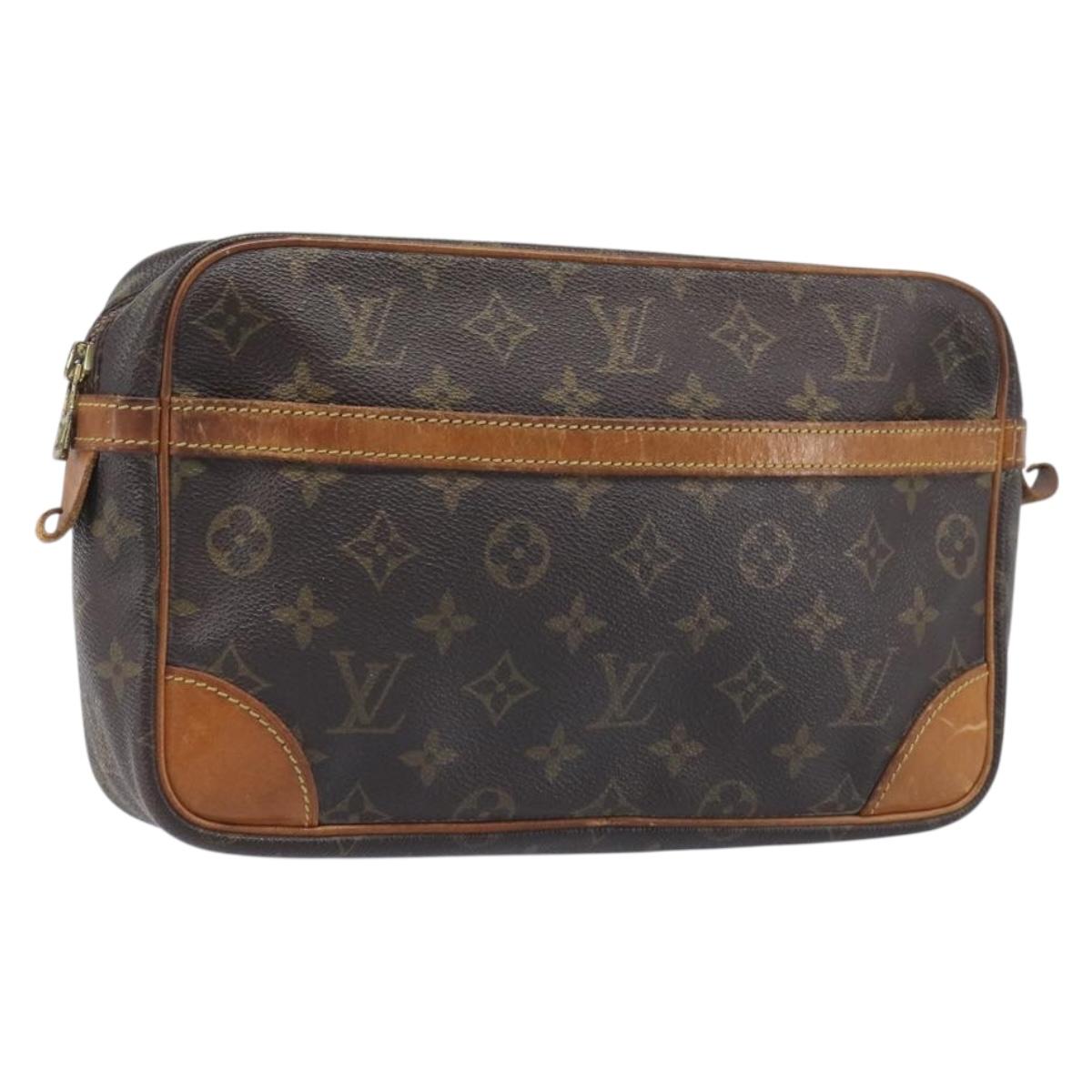 LOUIS VUITTON Monogram Compiegne 28 Clutch Bag M51845 LV Auth 198909