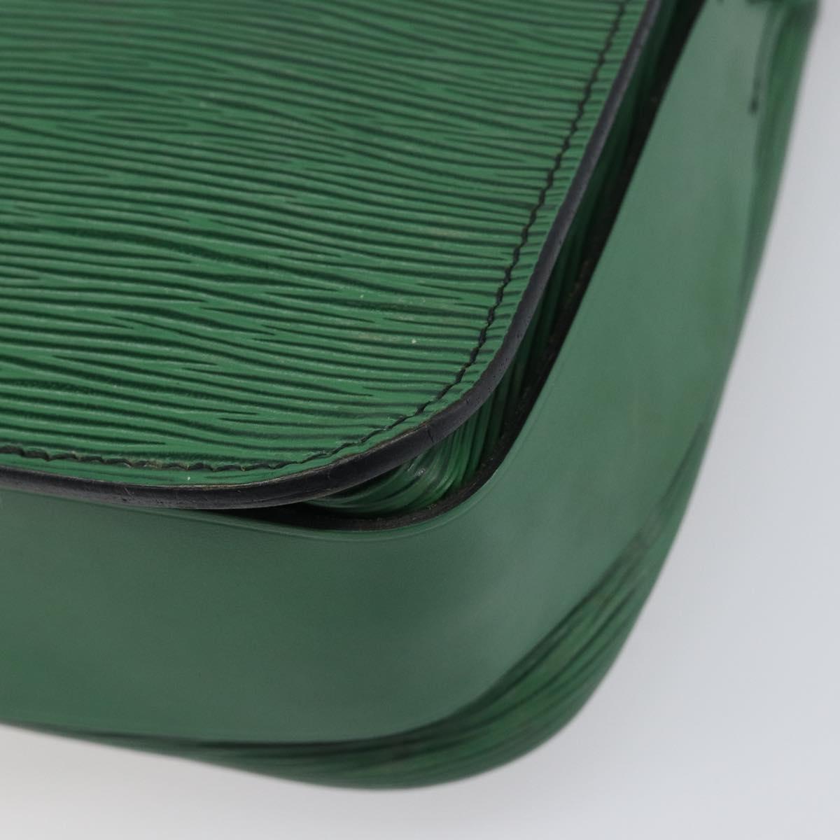 LOUIS VUITTON Epi Cartouchiere MM Shoulder Bag Green M52244 LV Auth 198910