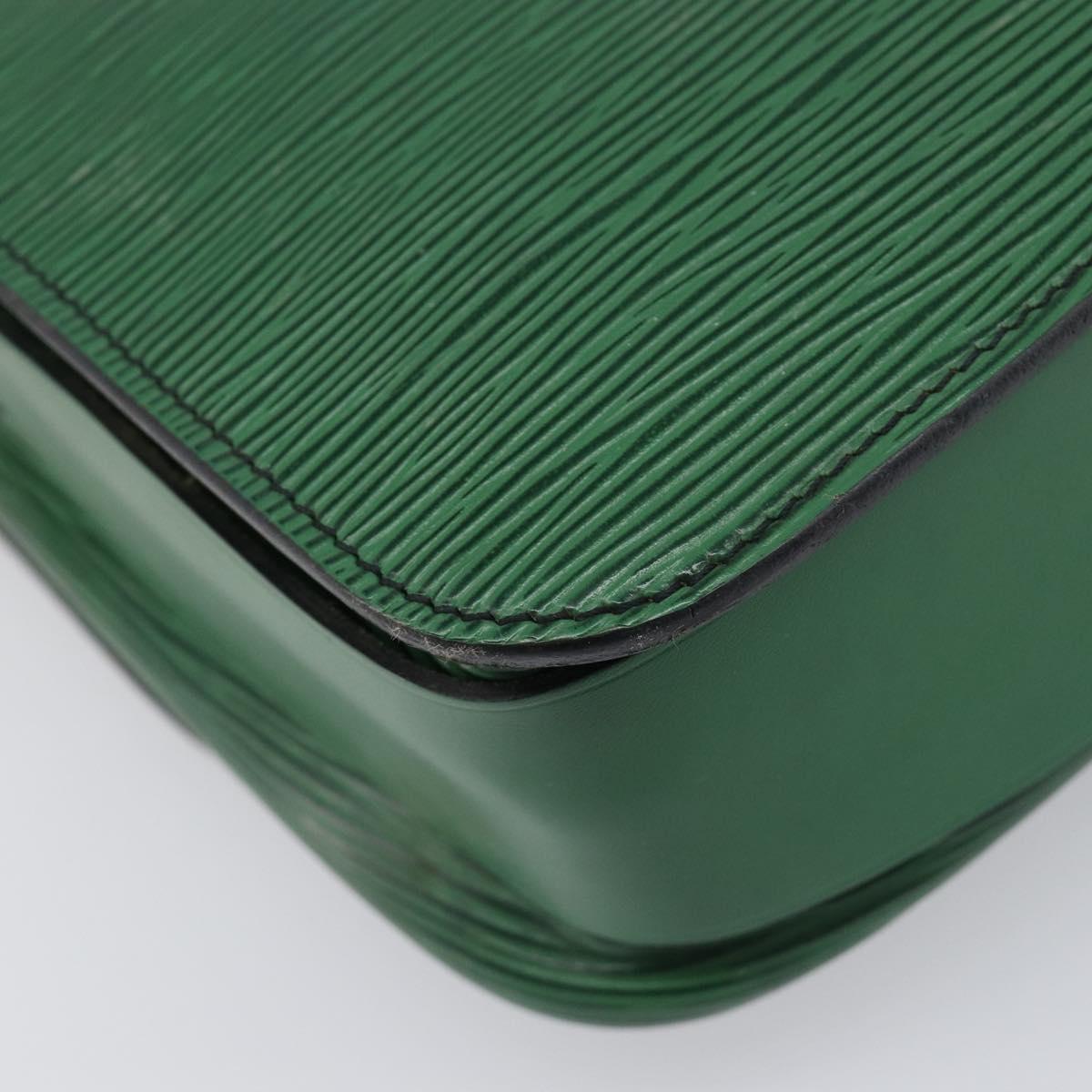 LOUIS VUITTON Epi Cartouchiere MM Shoulder Bag Green M52244 LV Auth 198910