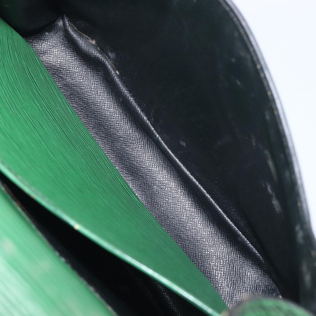 LOUIS VUITTON Epi Cartouchiere MM Shoulder Bag Green M52244 LV Auth 198910