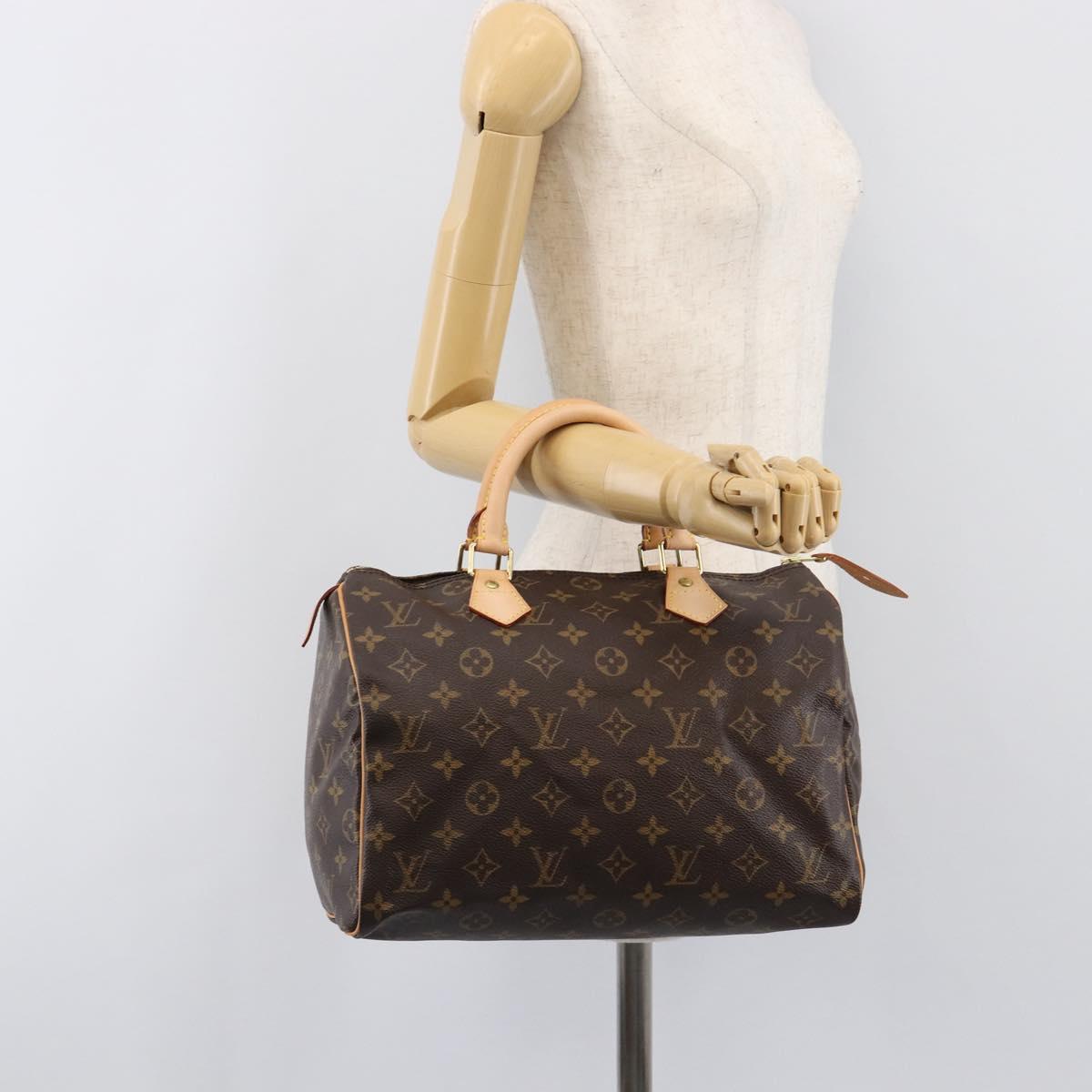 LOUIS VUITTON Monogram Speedy 30 Hand Bag M41526 LV Auth 198912A