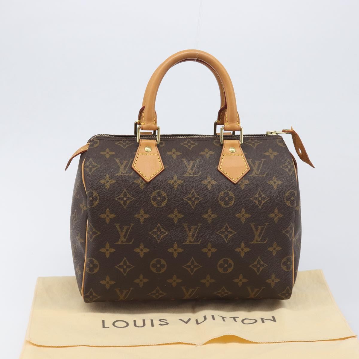 LOUIS VUITTON Monogram Speedy 25 Hand Bag M41528 LV Auth 198913A