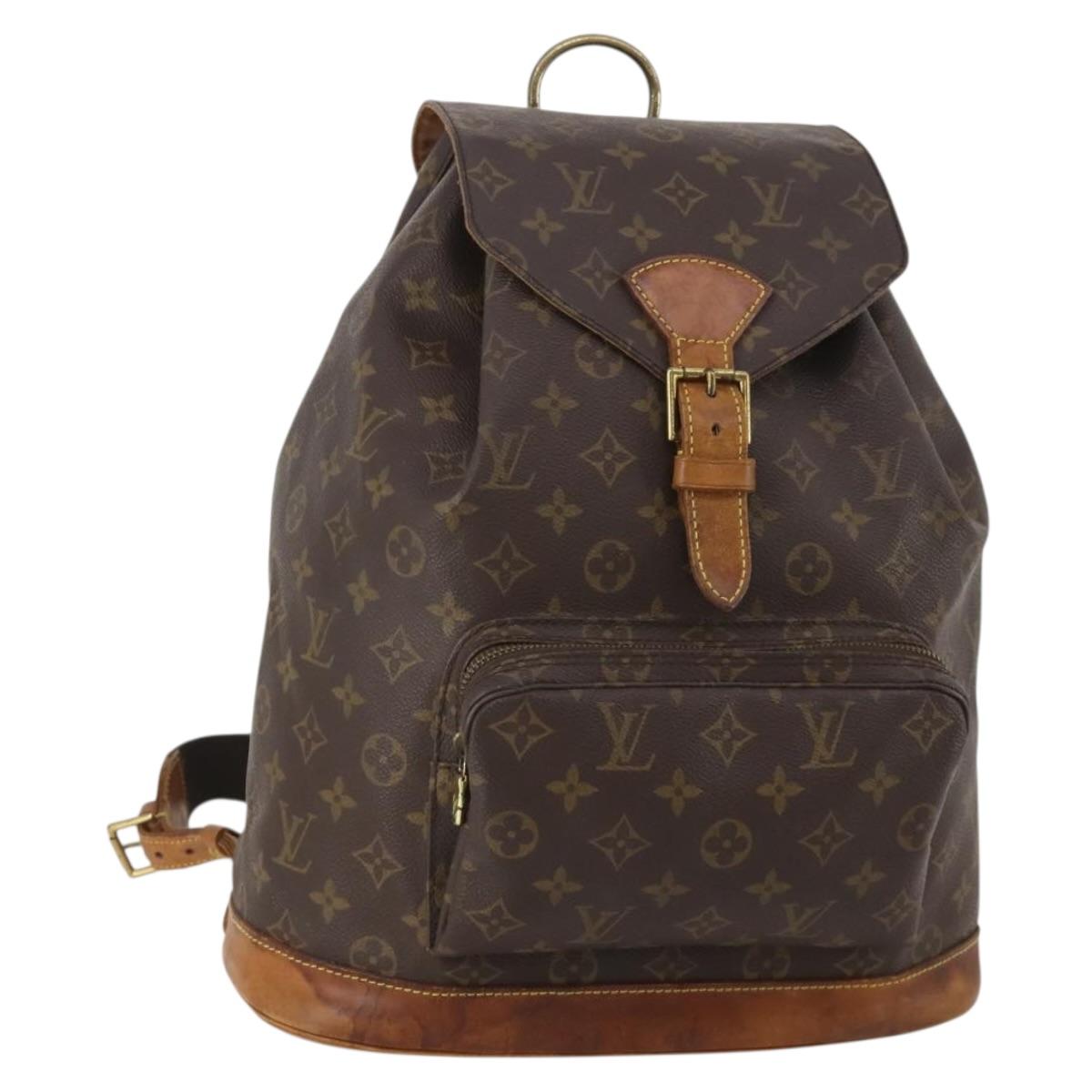 LOUIS VUITTON Monogram Montsouris GM Backpack M51135 LV Auth 198914