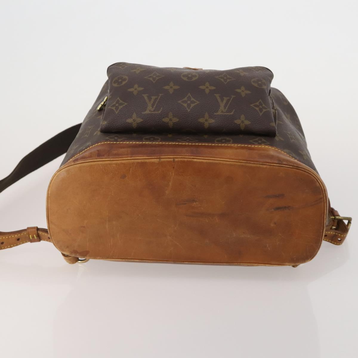 LOUIS VUITTON Monogram Montsouris GM Backpack M51135 LV Auth 198914