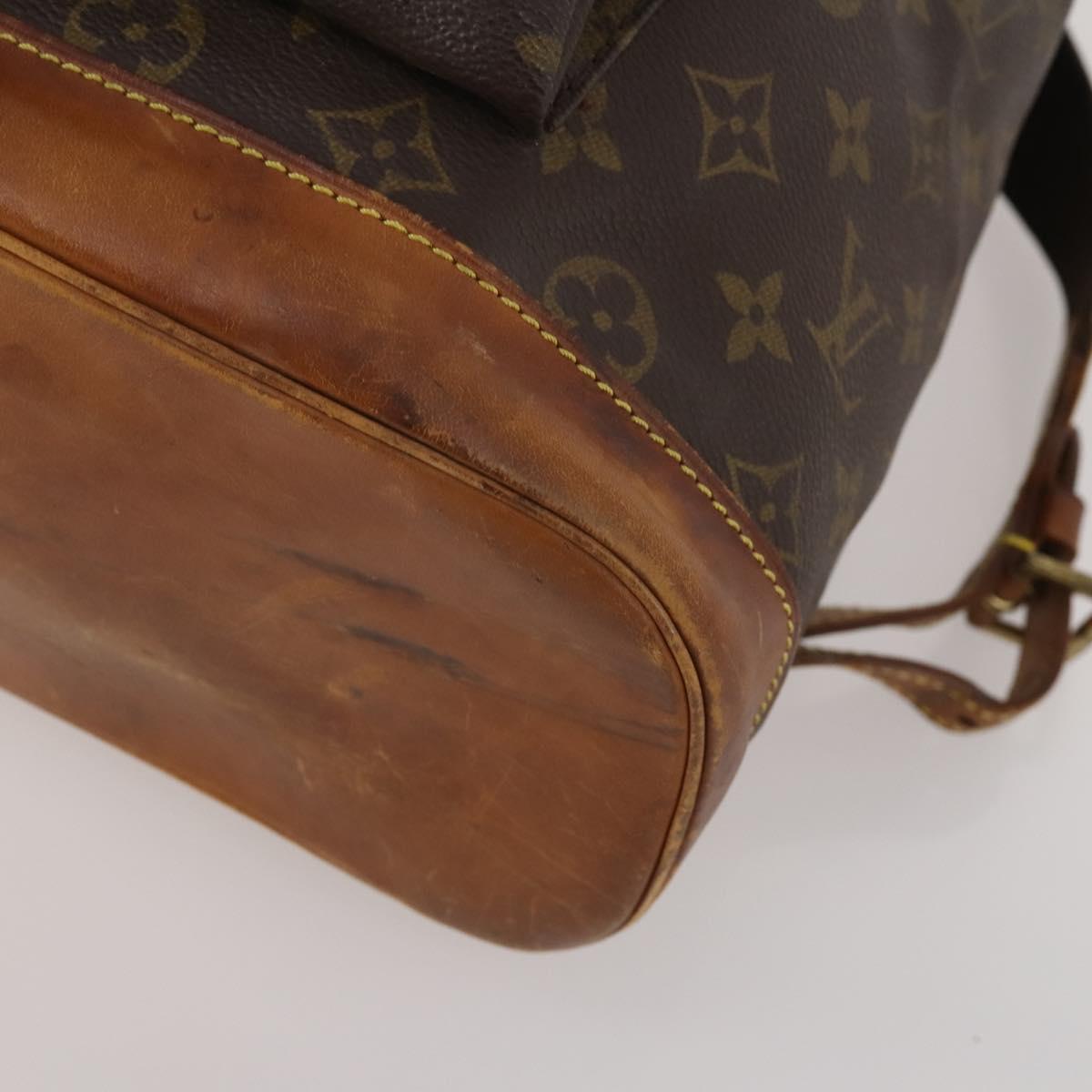 LOUIS VUITTON Monogram Montsouris GM Backpack M51135 LV Auth 198914
