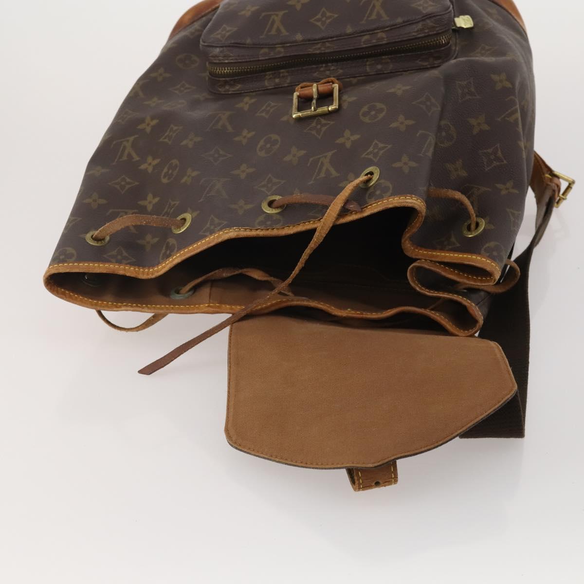 LOUIS VUITTON Monogram Montsouris GM Backpack M51135 LV Auth 198914