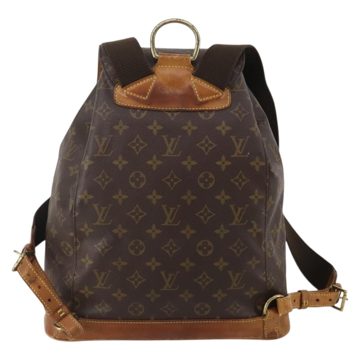LOUIS VUITTON Monogram Montsouris GM Backpack M51135 LV Auth 198914