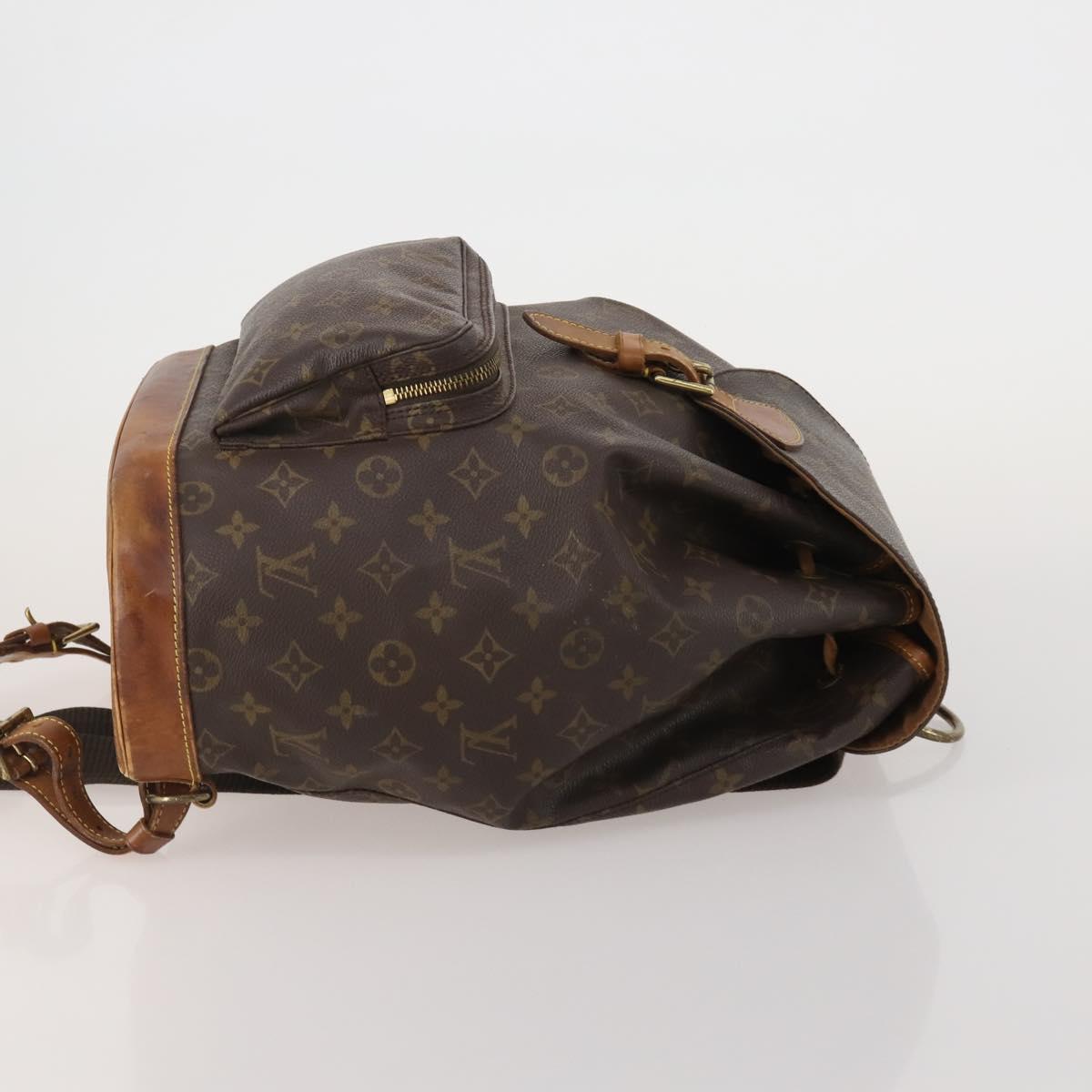 LOUIS VUITTON Monogram Montsouris GM Backpack M51135 LV Auth 198914