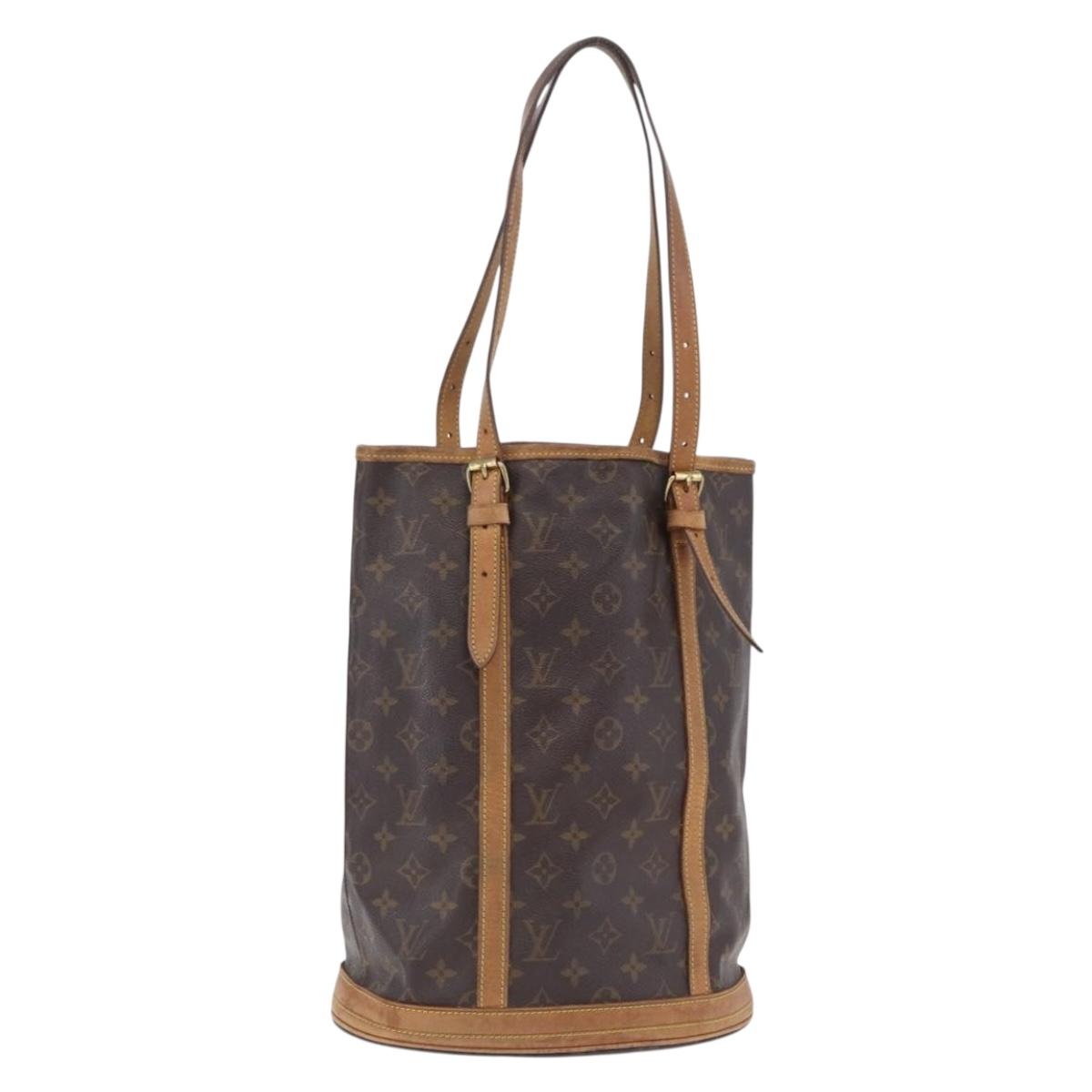 LOUIS VUITTON Monogram Bucket GM Shoulder Bag M42236 LV Auth 198919