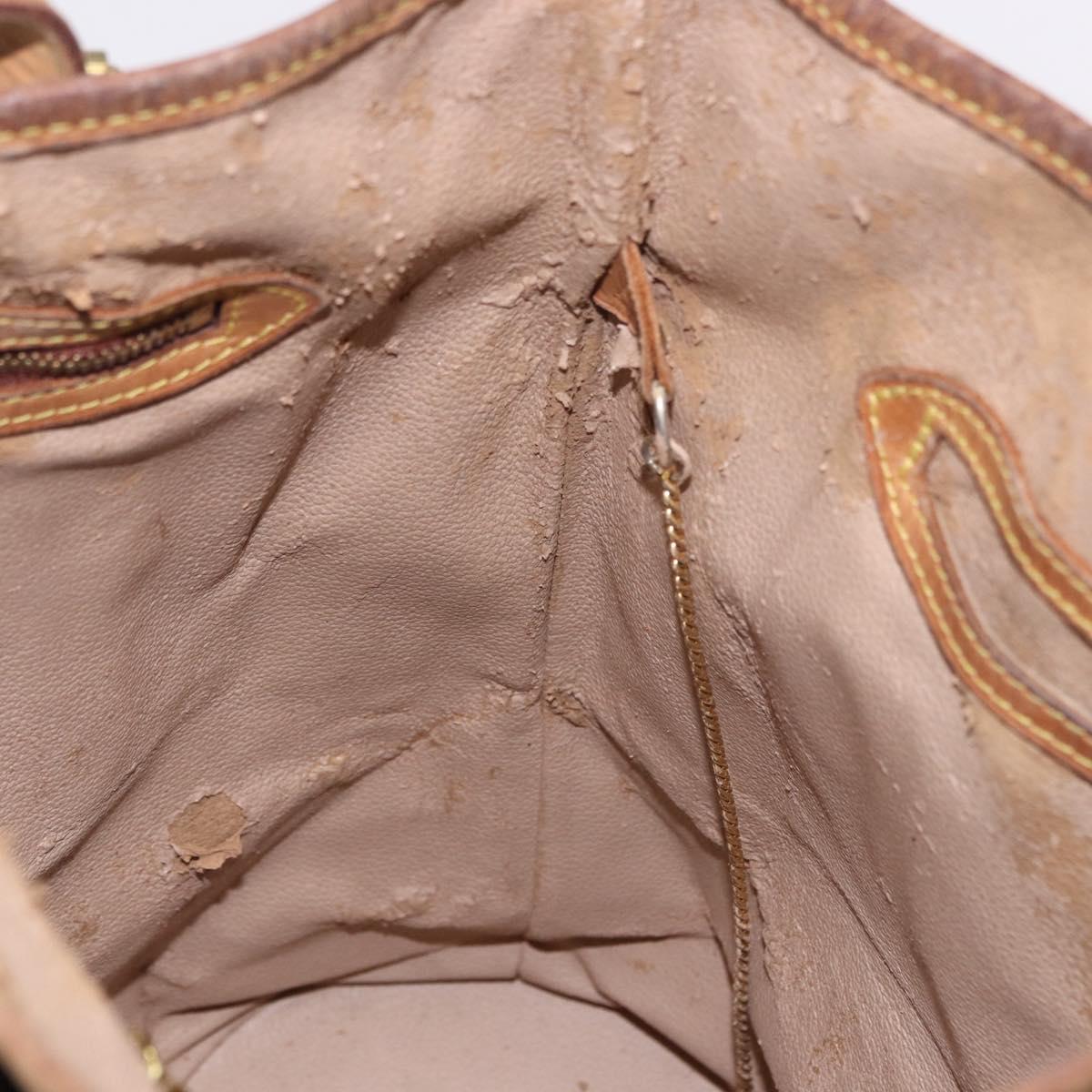 LOUIS VUITTON Monogram Bucket GM Shoulder Bag M42236 LV Auth 198919