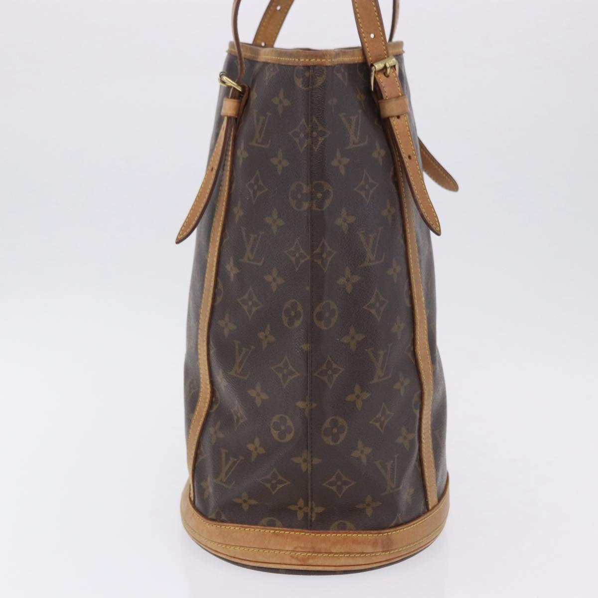 LOUIS VUITTON Monogram Bucket GM Shoulder Bag M42236 LV Auth 198919