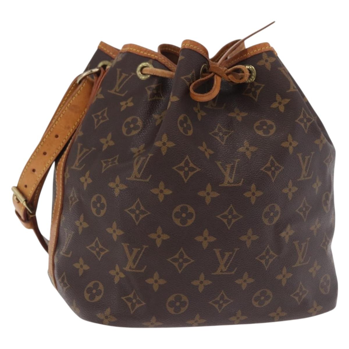 LOUIS VUITTON Monogram Petit Noe Shoulder Bag M42226 LV Auth 198921