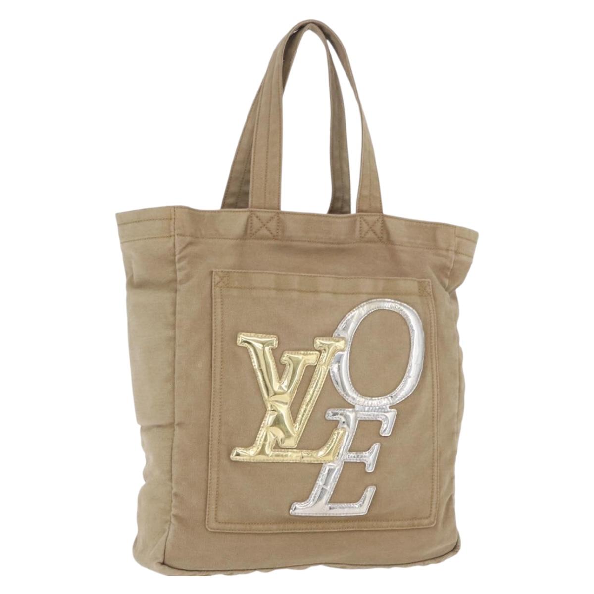 LOUIS VUITTON That's Love MM Tote Bag Canvas Brown M95466 LV Auth 198927A
