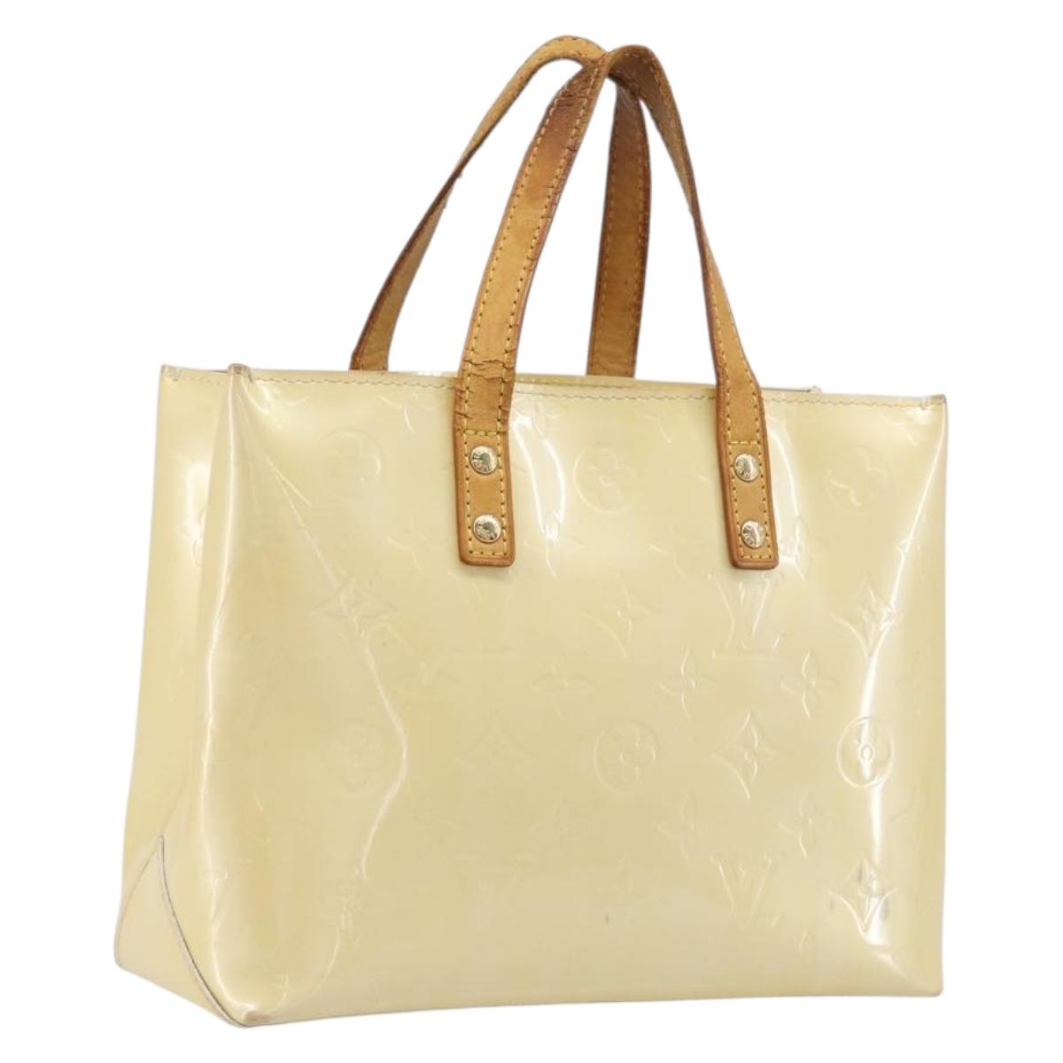 LOUIS VUITTON Monogram Vernis Reade PM Hand Bag Gris M91145 LV Auth 198934