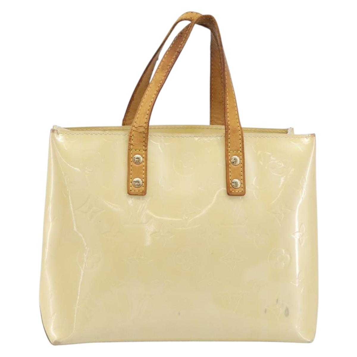 LOUIS VUITTON Monogram Vernis Reade PM Hand Bag Gris M91145 LV Auth 198934