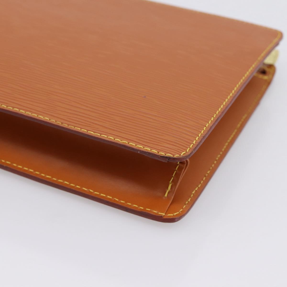 LOUIS VUITTON Epi Pochette Homme Clutch Bag Brown M52528 LV Auth 198936