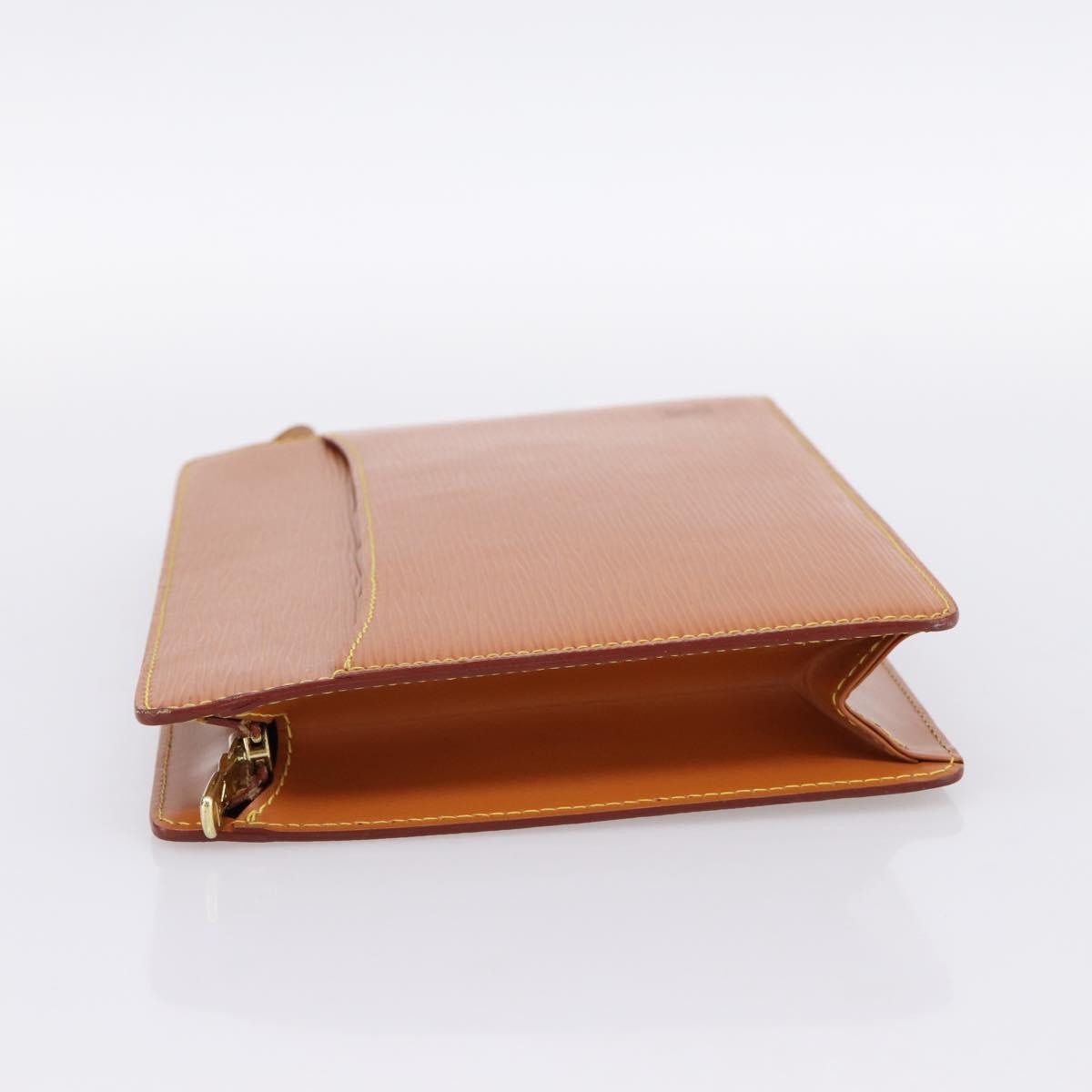 LOUIS VUITTON Epi Pochette Homme Clutch Bag Brown M52528 LV Auth 198936