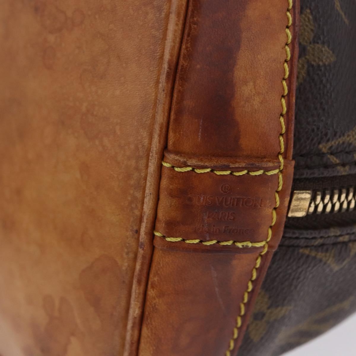LOUIS VUITTON Monogram Alma Hand Bag M51130 LV Auth 198938