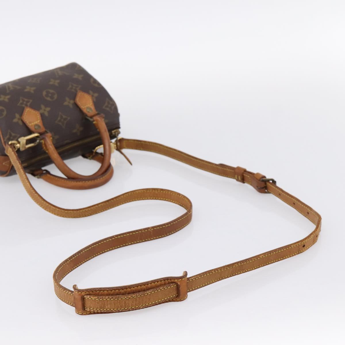 LOUIS VUITTON Monogram Mini Speedy Bandouliere Japon 88 M99014 LV Auth 198939