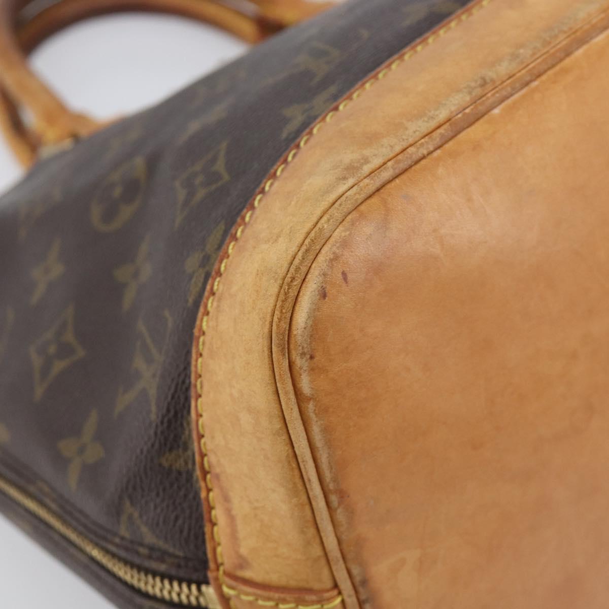 LOUIS VUITTON Monogram Alma Hand Bag M51130 LV Auth 198947