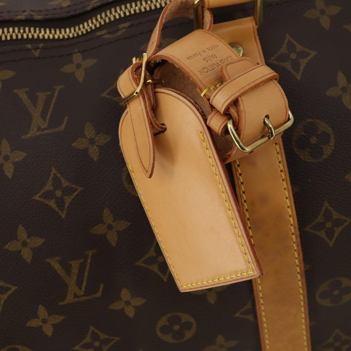 LOUIS VUITTON Monogram Keepall 55 Boston Bag M41424 LV Auth 198952A