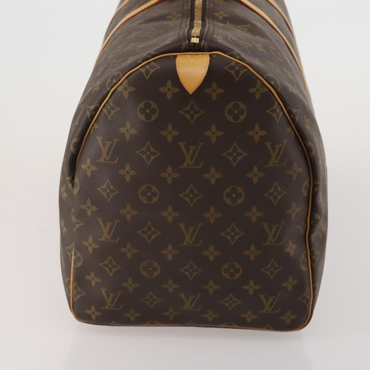 LOUIS VUITTON Monogram Keepall 55 Boston Bag M41424 LV Auth 198952A