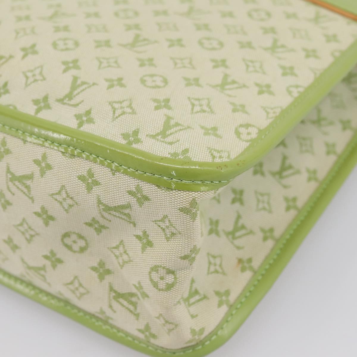 LOUIS VUITTON Monogram Mini Suck Catlin Bag Almond Green M92931 LV Auth 198957A