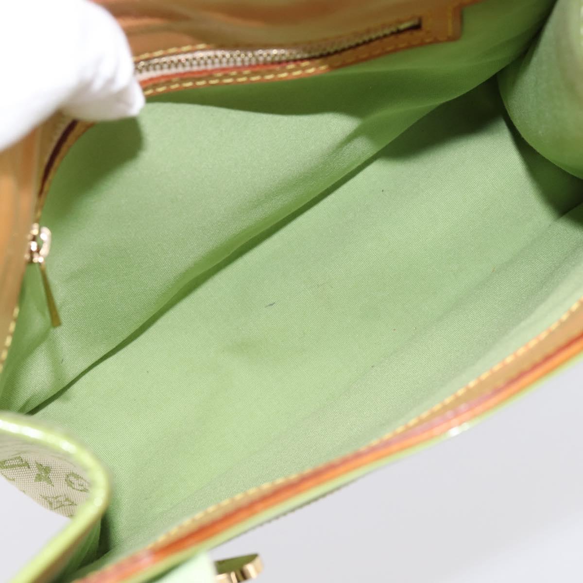 LOUIS VUITTON Monogram Mini Suck Catlin Bag Almond Green M92931 LV Auth 198957A