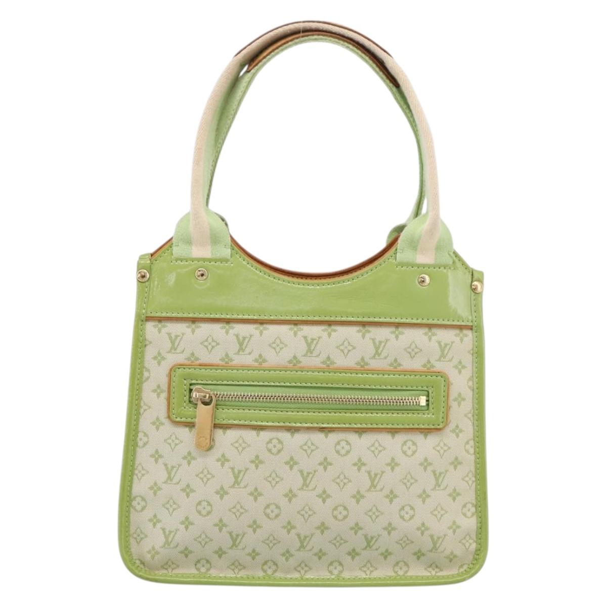 LOUIS VUITTON Monogram Mini Suck Catlin Bag Almond Green M92931 LV Auth 198957A