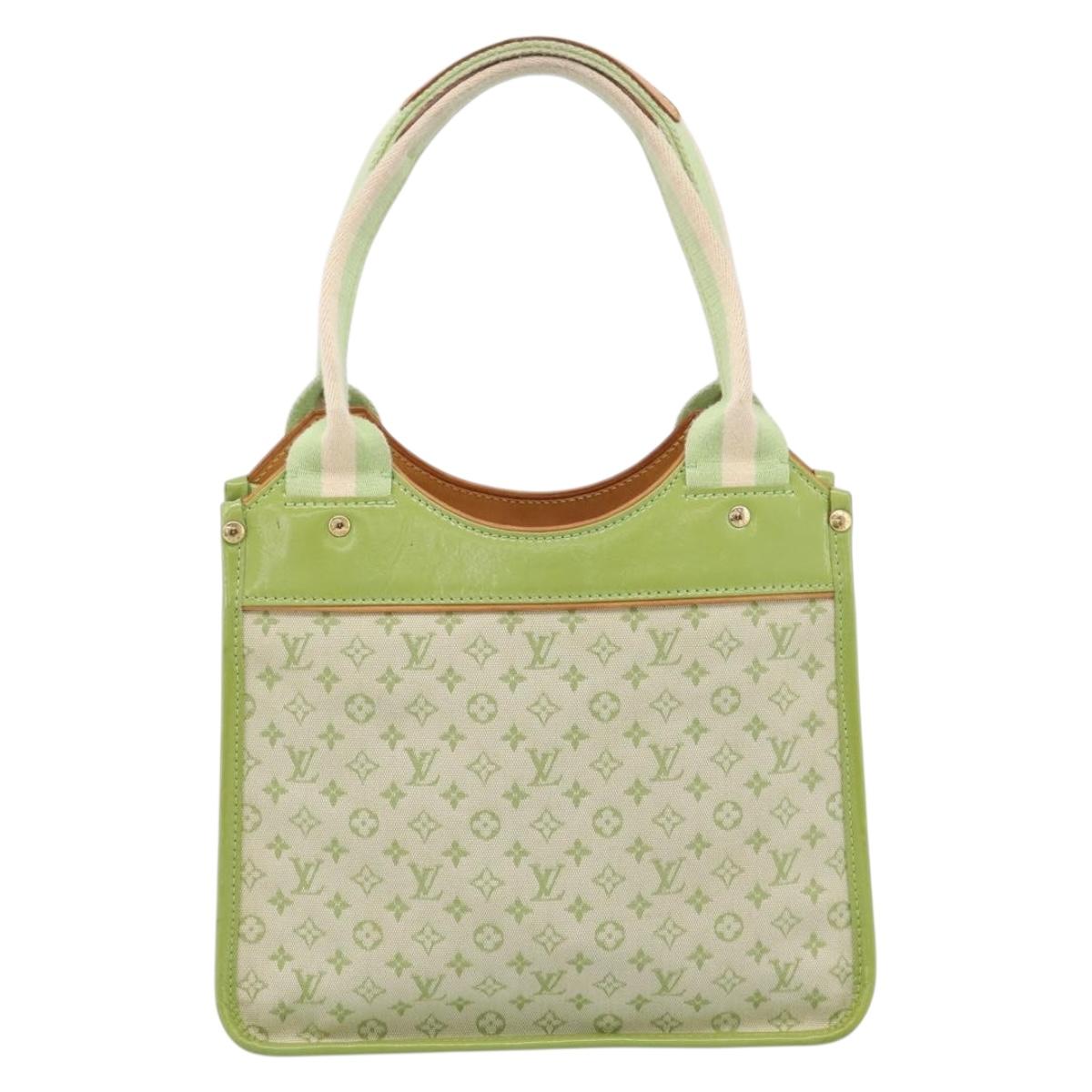 LOUIS VUITTON Monogram Mini Suck Catlin Bag Almond Green M92931 LV Auth 198957A