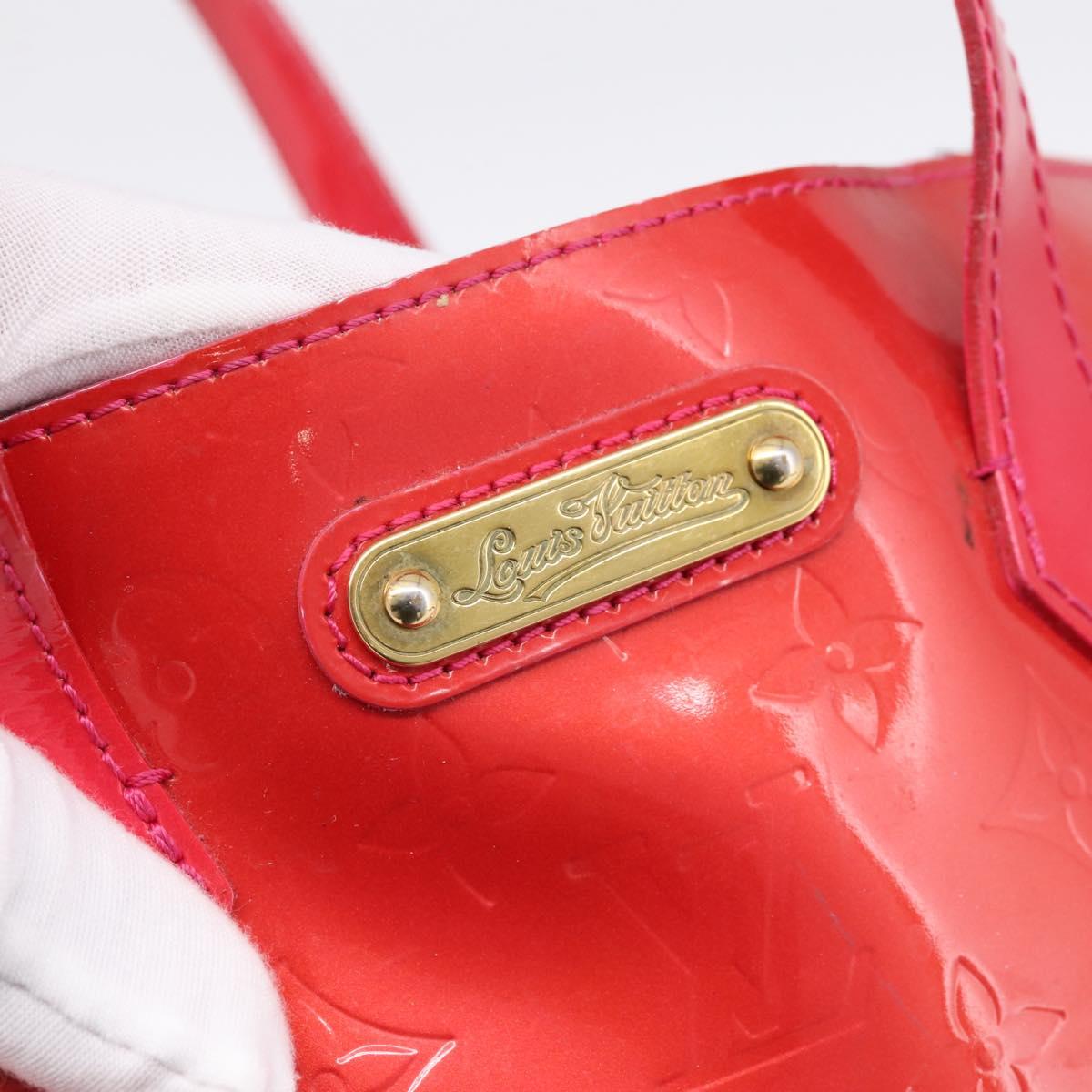 LOUIS VUITTON Monogram Vernis Wilshire PM Hand Bag Rose Pop M93643 Auth 198966