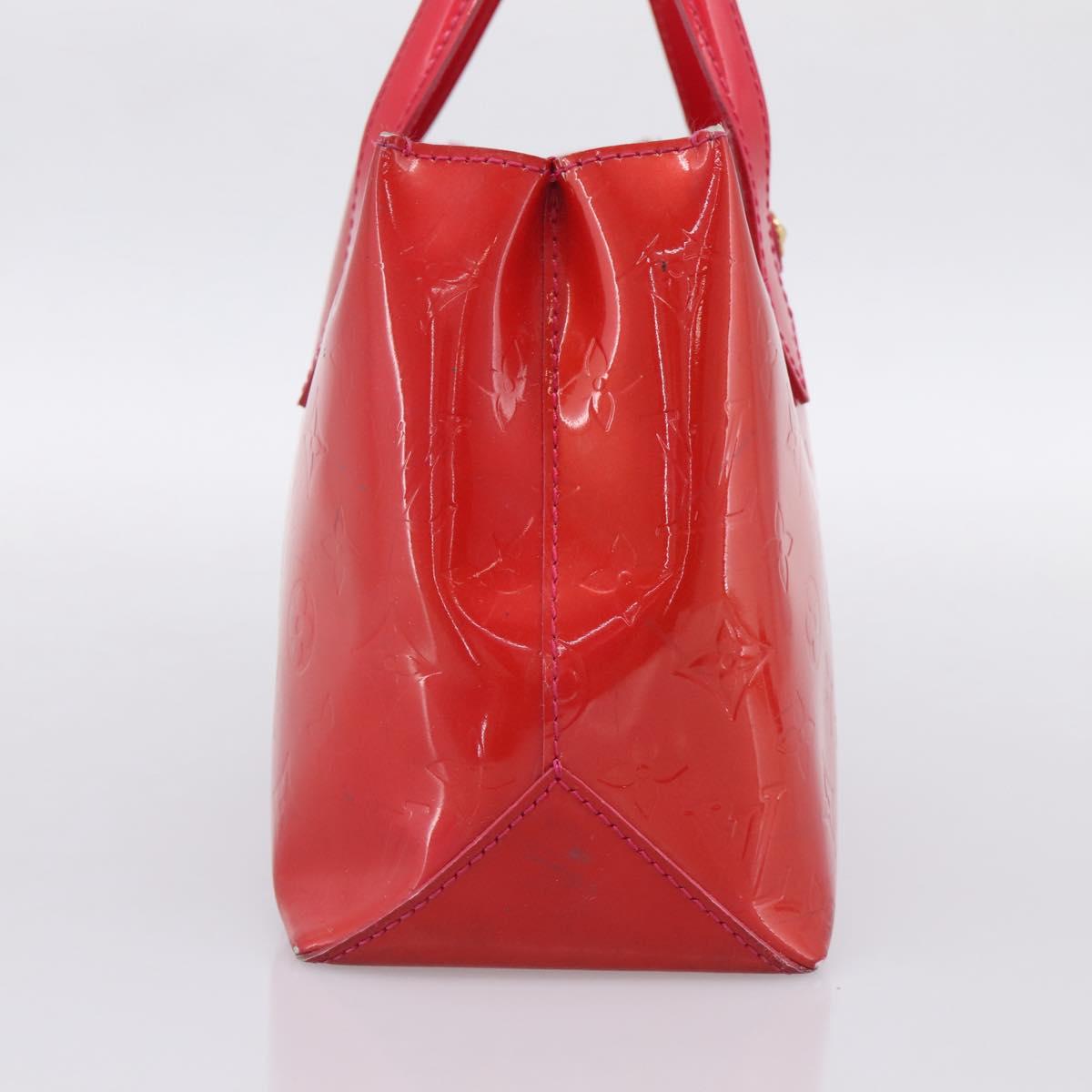 LOUIS VUITTON Monogram Vernis Wilshire PM Hand Bag Rose Pop M93643 Auth 198966