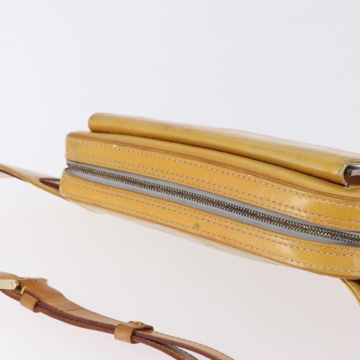 LOUIS VUITTON Monogram Vernis Fulton Waist Bag Gris M91041 LV Auth 198975
